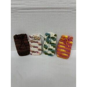 Soap Saver Scrubby Sack Crochet Handmade New Makeup Perfume Essential Oil